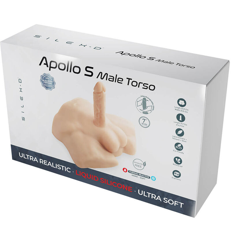 Realistic Male Torso Apollo S Silexd Liquid Silicone with Vibrator 4