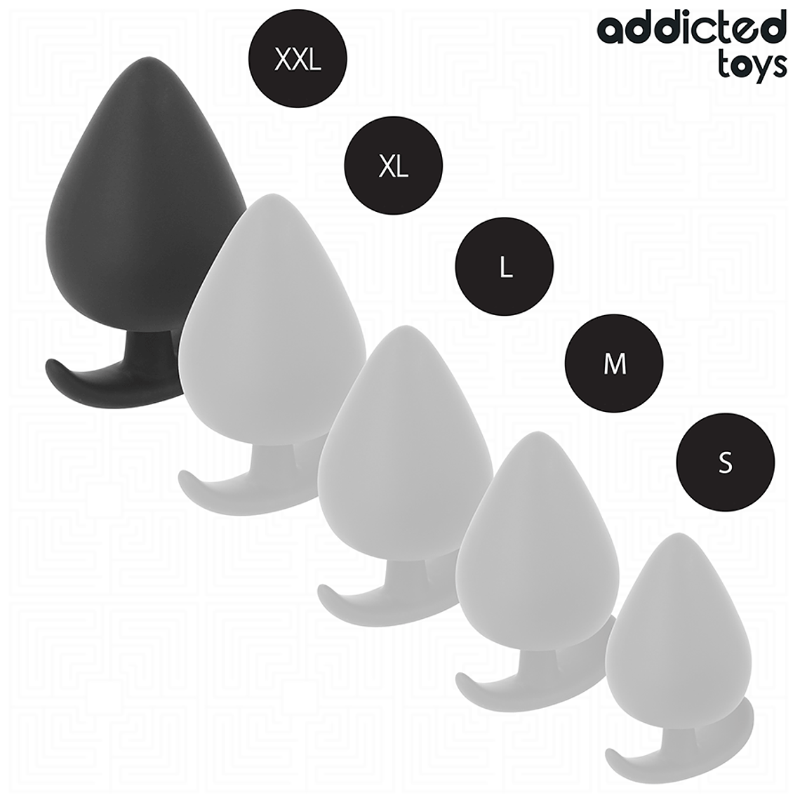 Plug Anal XXL Addicted Toys 11cm 61mm Silicone Médico 6