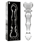 Dildo de Vidro Borosilicato Nebula 20,5cm Transparente Ibiza - Thumbnail 1