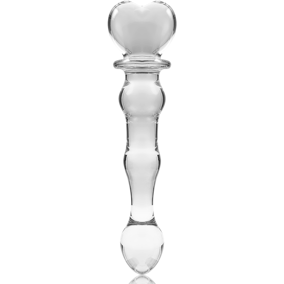 Dildo de Vidro Borosilicato Nebula 20,5cm Transparente Ibiza 3