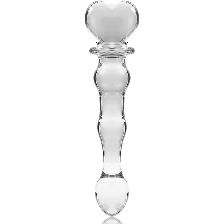 Dildo de Vidro Borosilicato Nebula 20,5cm Transparente Ibiza 3