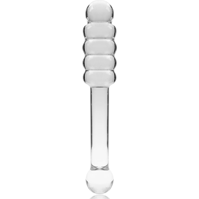 Dildo de Vidro Borosilicato Nebula 20,5cm Transparente Ibiza 2