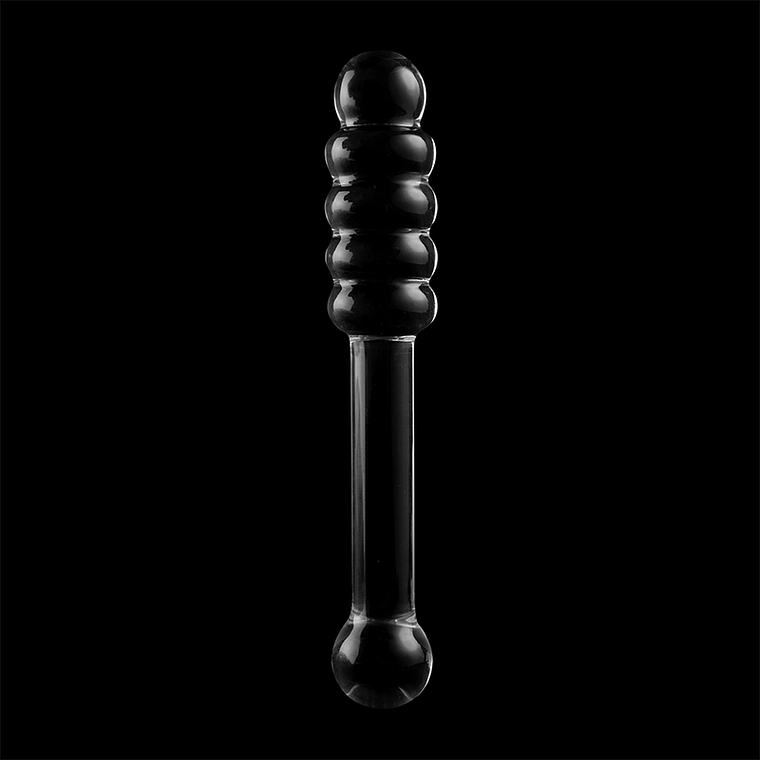 Dildo de Vidro Borosilicato Nebula 20,5cm Transparente Ibiza 3