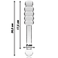 Dildo de Vidro Borosilicato Nebula 20,5cm Transparente Ibiza - Thumbnail 4