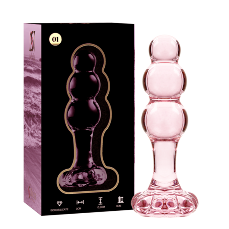 Tapón anal de vidrio borosilicato Nebula de 10,5 cm transparente 7