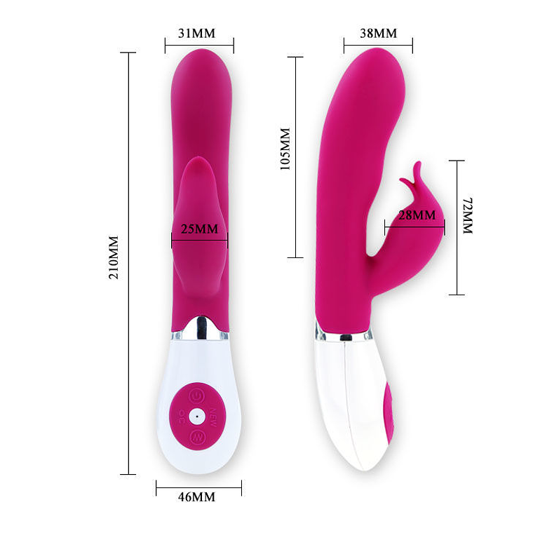 Felix Pretty Love Lilac White Vibrator, 30 Pulses, Stimulator 5