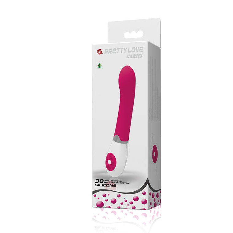 Vibrateur Daniel Pretty Love Lilas Blanc, 30 pulsations, submersible 8