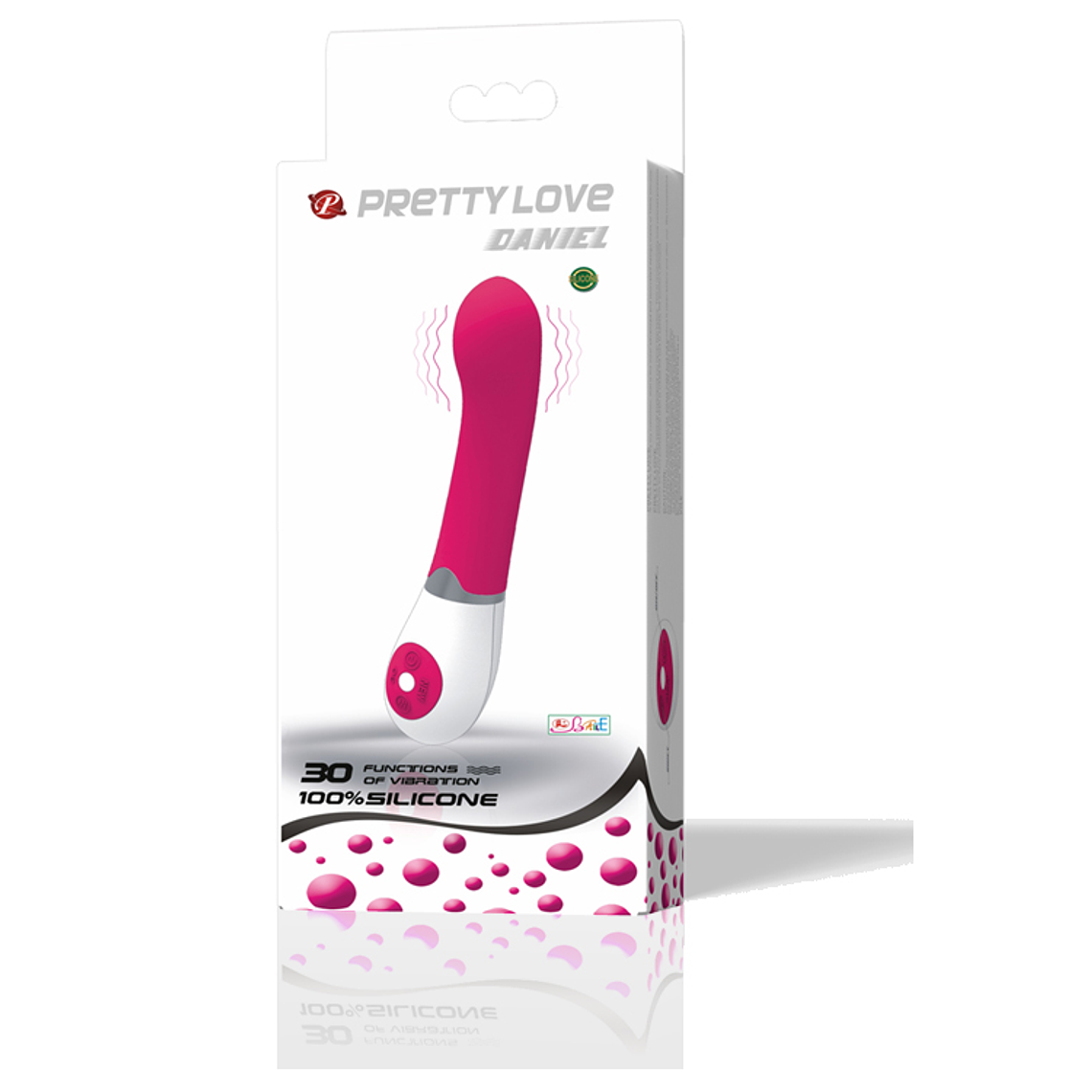 Vibrateur Daniel Pretty Love Lilas Blanc, 30 pulsations, submersible 9