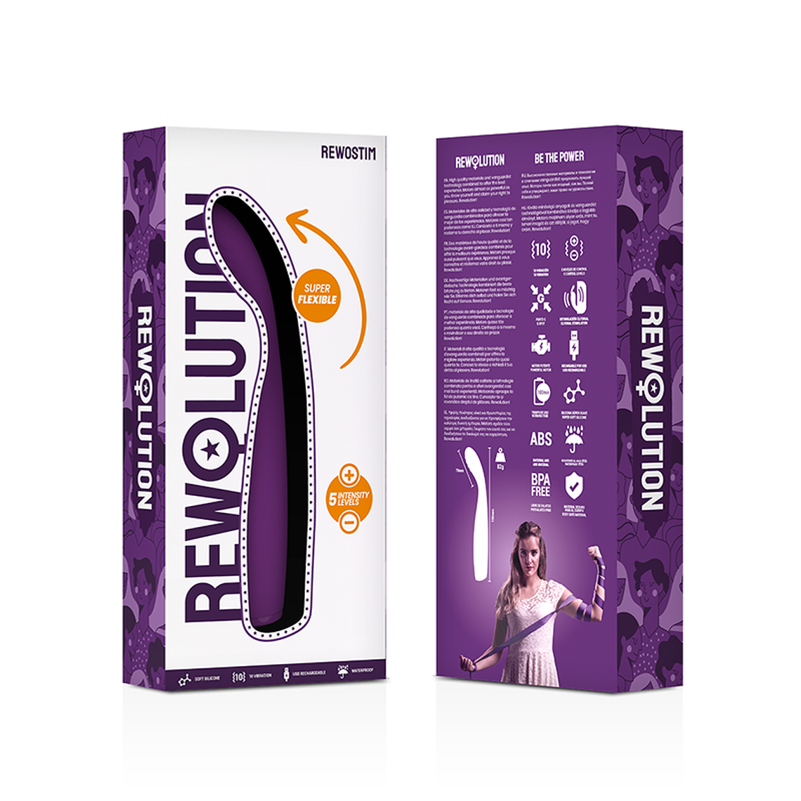 Rewostim Rewolution Flexible Vibrator with FlexREWO™ Technology, IPX6 8