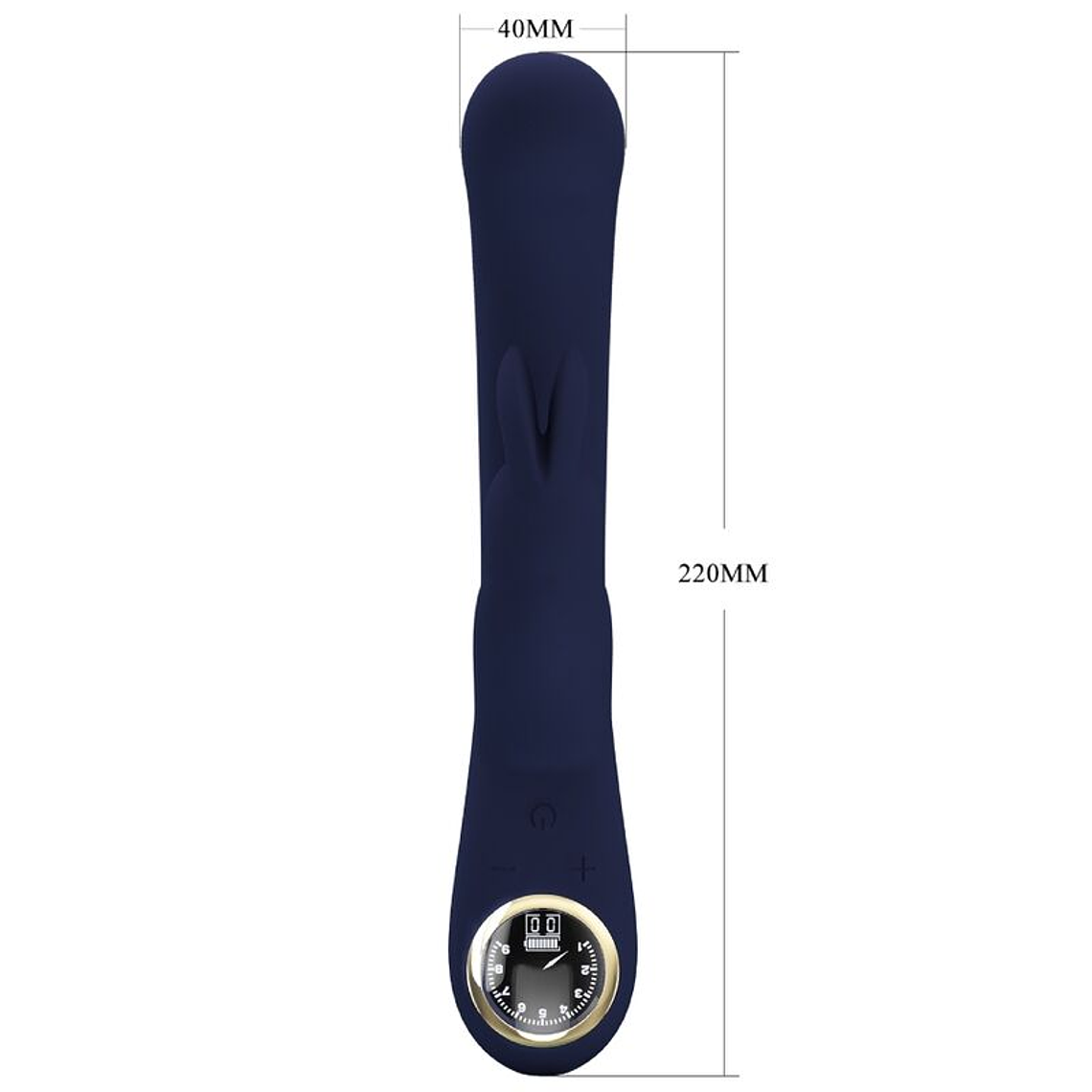 Vibromasseur lapin Lamar Pretty Love, point G, bleu, 10 fonctions, écran LCD 6