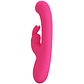 Vibrador Lamar Pretty Love Rabbit, rosa, para el punto G, 10 funciones, pantalla LCD. - Miniatura 3