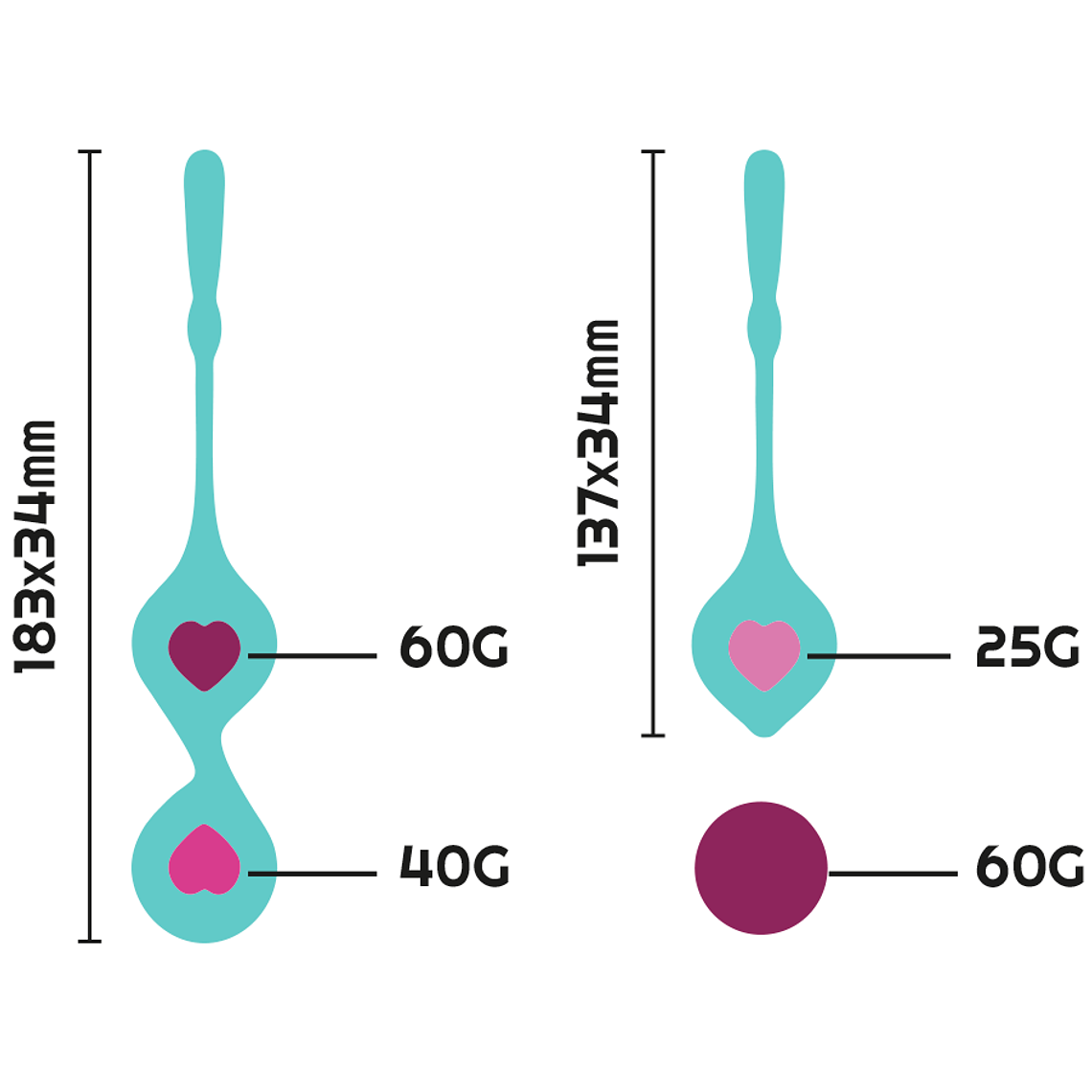 Bolas de Kegel Deva Rithual Kit 4 Pesos Treino Assoalho Pélvico 4