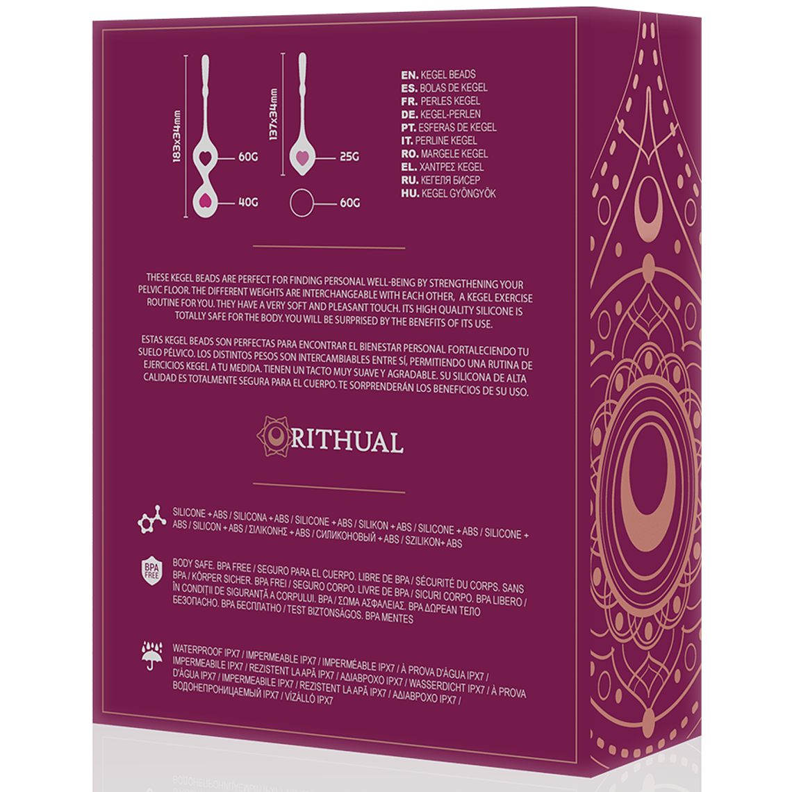 Bolas de Kegel Deva Rithual Kit 4 Pesos Treino Orquídea 5