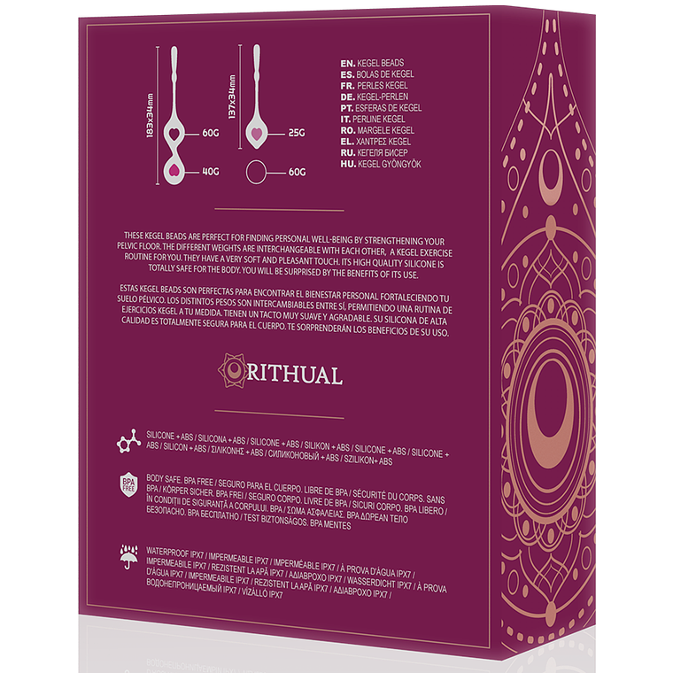 Bolas de Kegel Deva Rithual Kit 4 Pesos Treino Orquídea 5