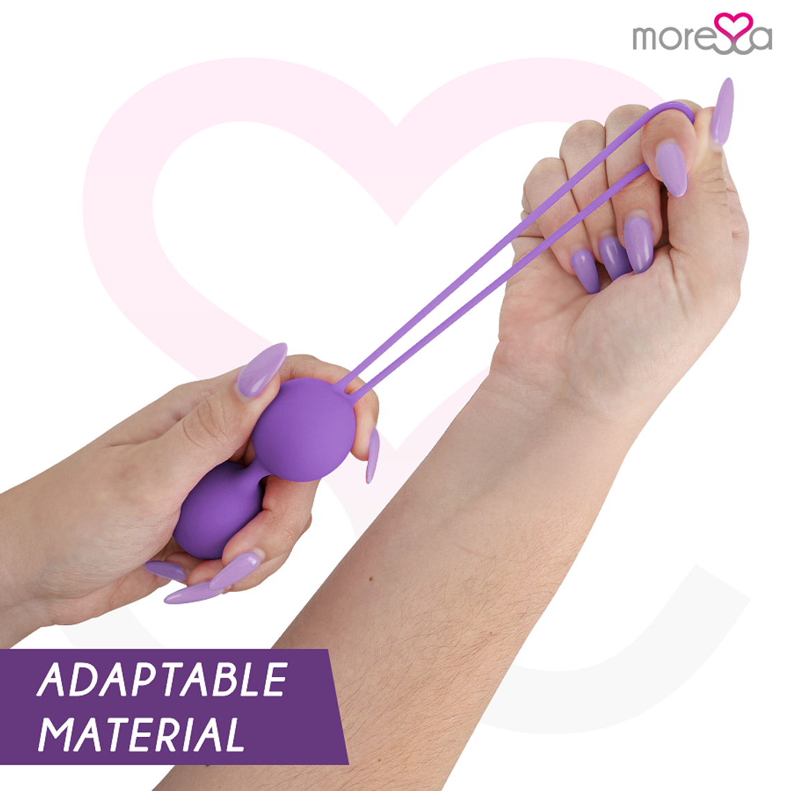 Bolas de Kegel Moressa Osian Premium Lilas 3 Pesos Silicone 2