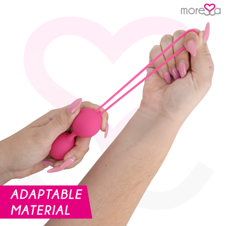 Bolas de Kegel Moressa Osian Premium Rosa 3 Pesos Silicone 3