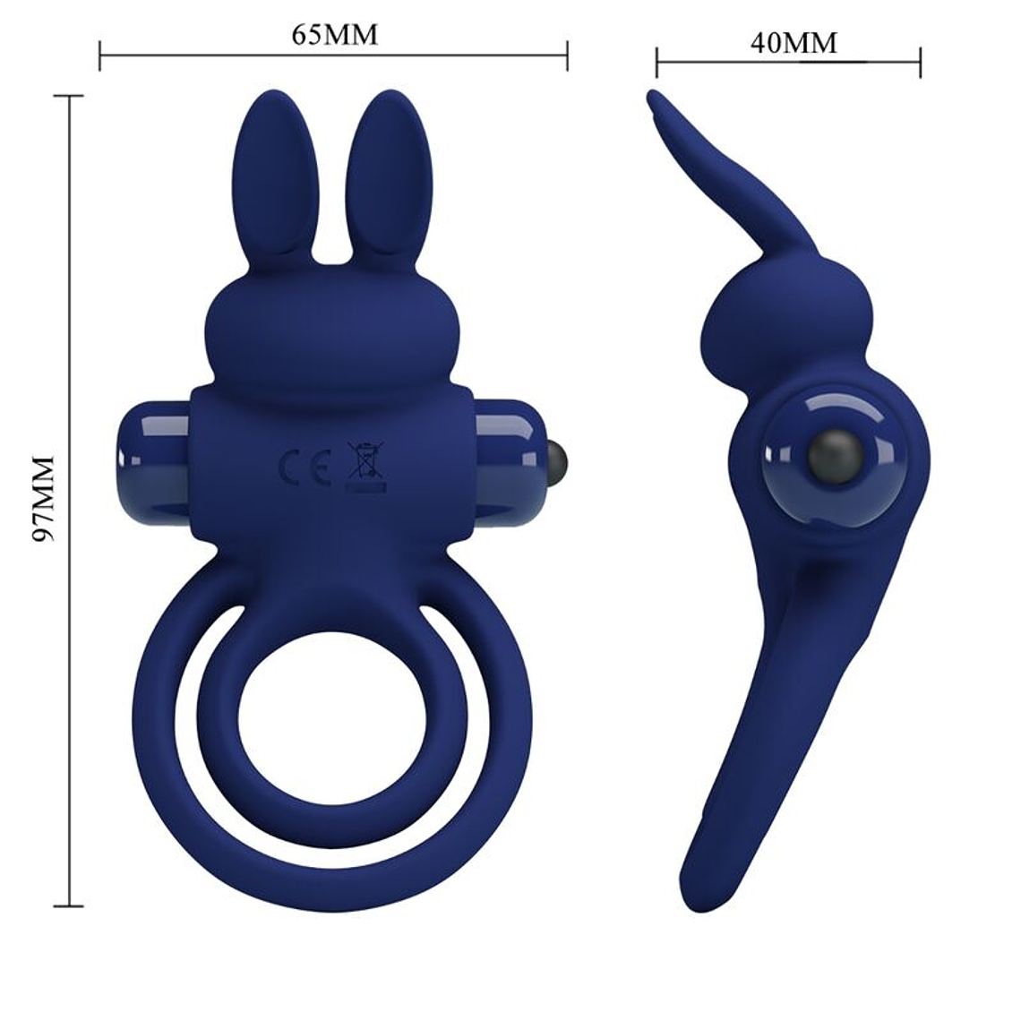 Anel peniano vibratório Pretty Love 9