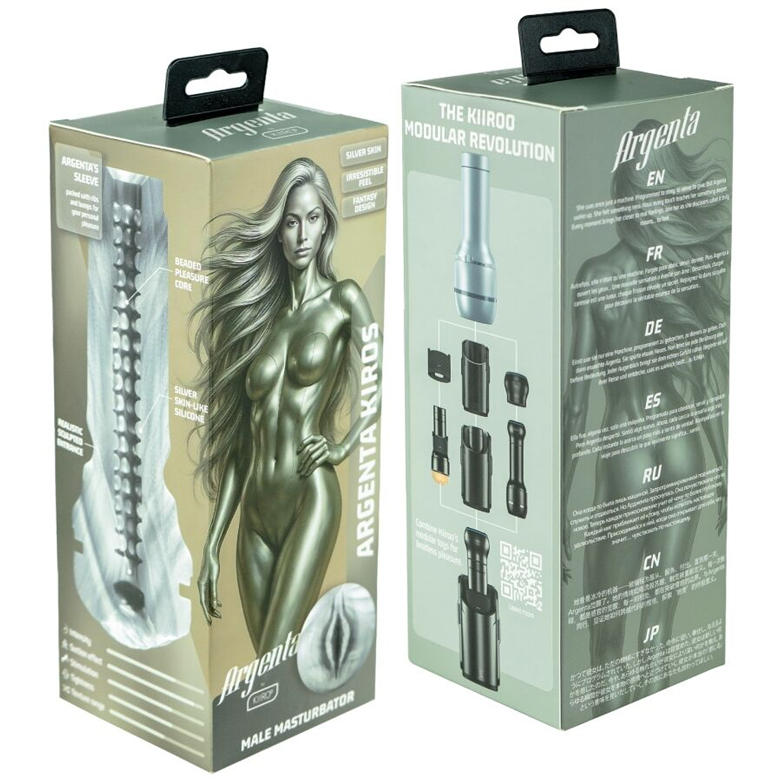 Masturbador FeelArgenta Kiiroo Argenta Kiros Compatível Keon 7