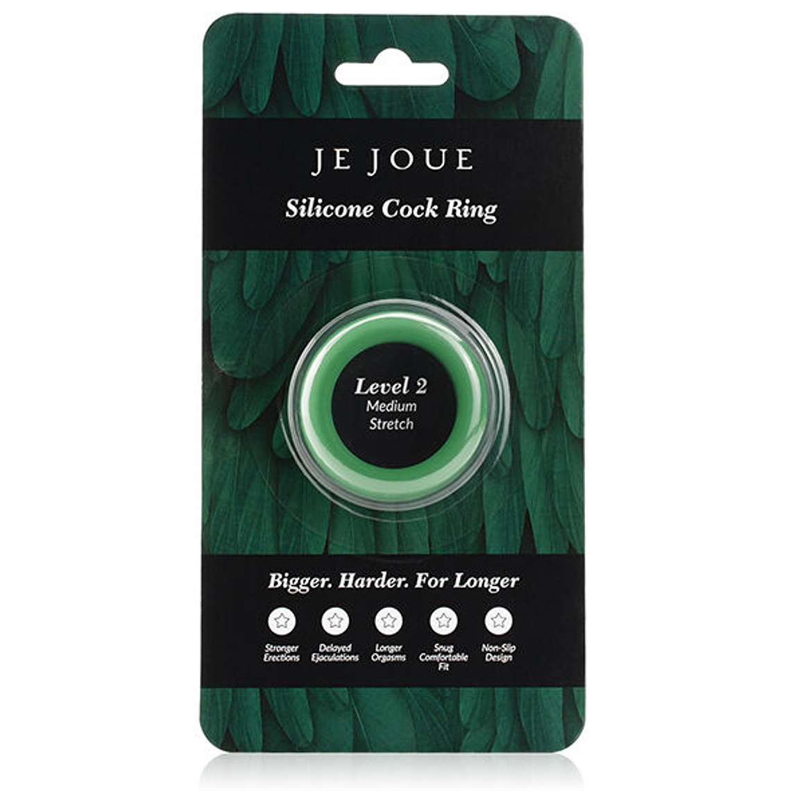Je Joue Green Silicone Choke Penis Ring, Medium 6