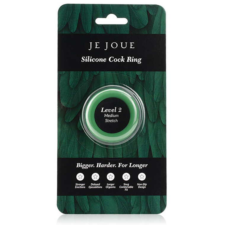Je Joue Green Silicone Choke Penis Ring, Medium 6