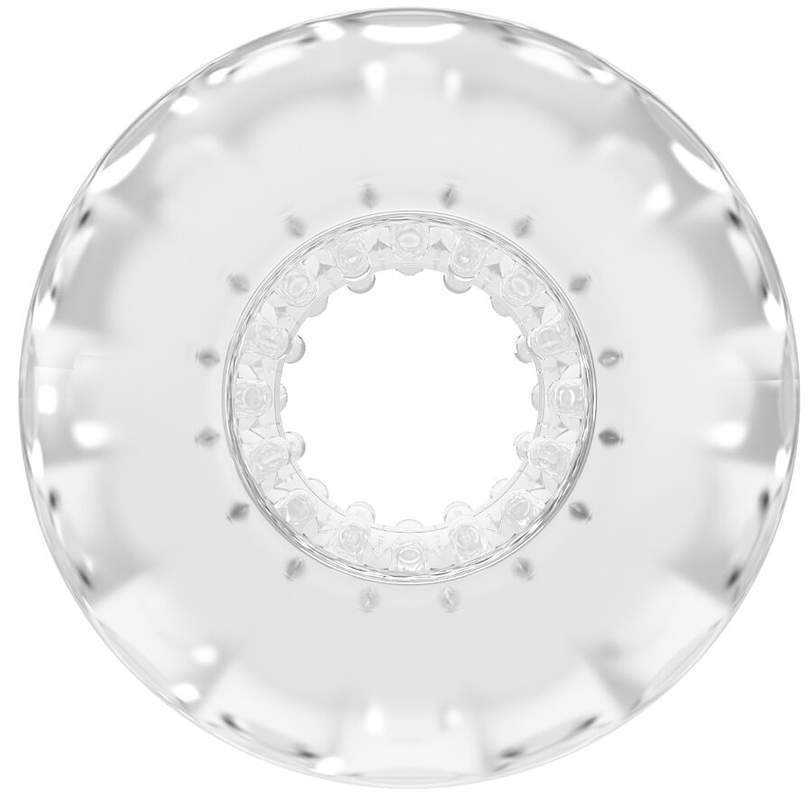 Masturbador transparente de doble entrada Cole Pretty Love 2