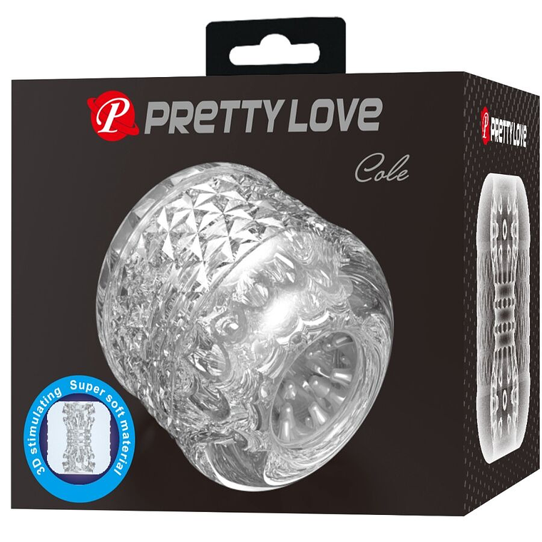 Masturbador transparente de doble entrada Cole Pretty Love 8