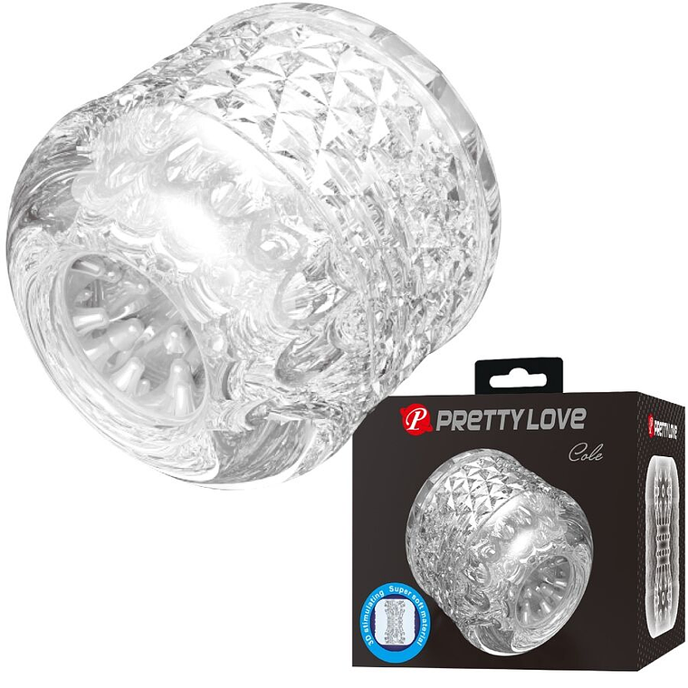Masturbador transparente de doble entrada Cole Pretty Love 1
