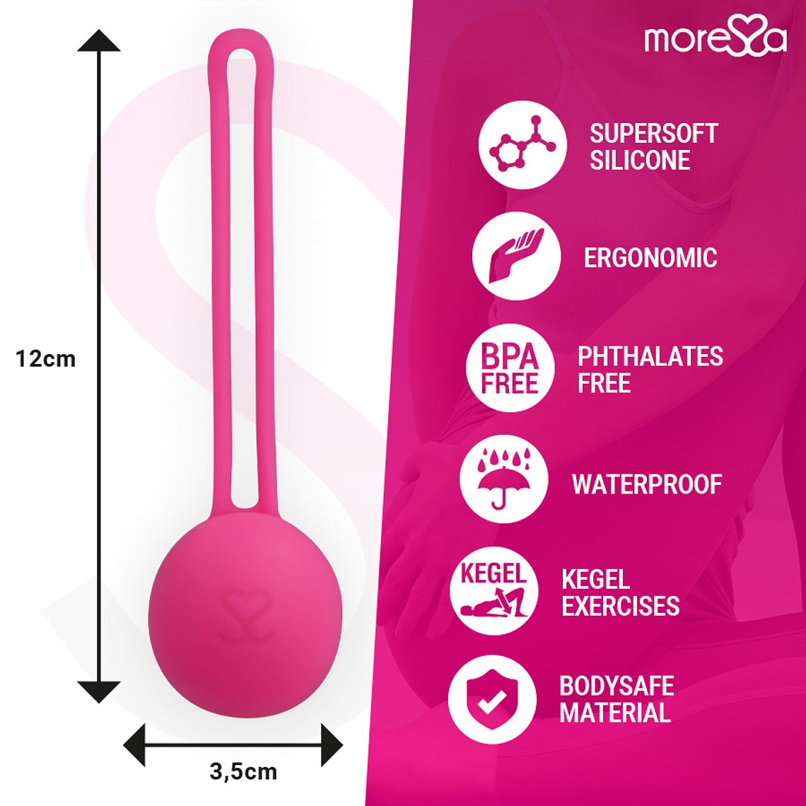 Bolas de Kegel Moressa Osian One Premium Rosa 51g 4