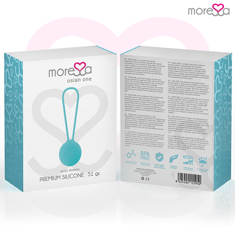 Bolas de Kegel Moressa Osian One Premium Turquesa 51g 8