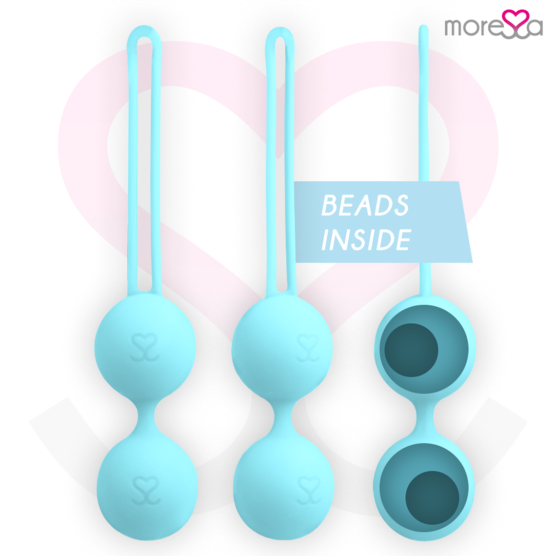 Bolas de Kegel Moressa Osian Três Turquesa 85g Premium 5