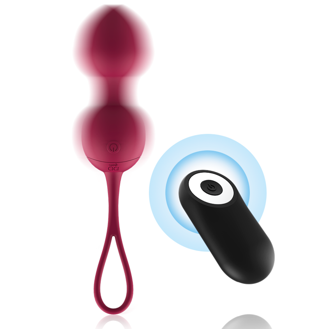 Bolas de Kegel Cici Beauty 3 em 1 Controlo Remoto Watchme 2