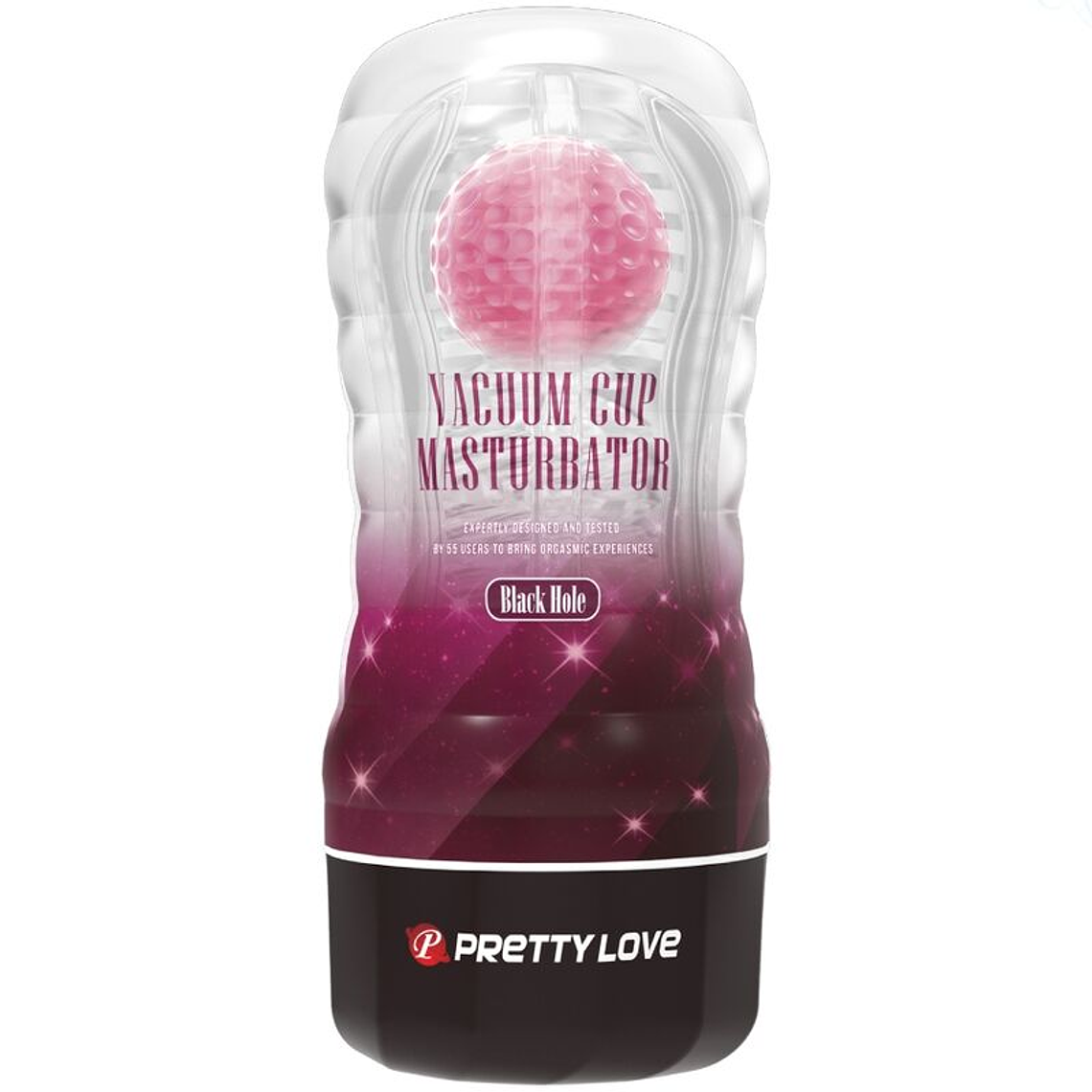 Masturbador Rosa Pretty Love Copo com Bolas Rotativas 4