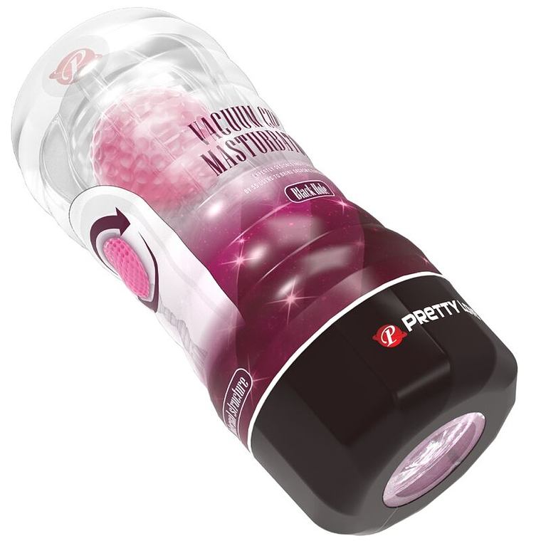 Masturbador Rosa Pretty Love Copo com Bolas Rotativas 5