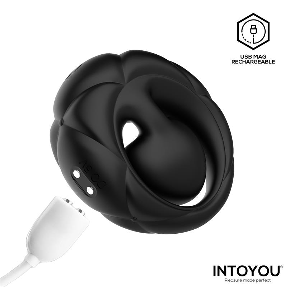 Anneau pénien Torus Intoyou avec 10 modes et télécommande USB 5