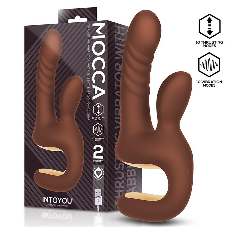 Mocca Intoyou Vibrator with 2 Motors, Pulse and Vibration, USB-C 1