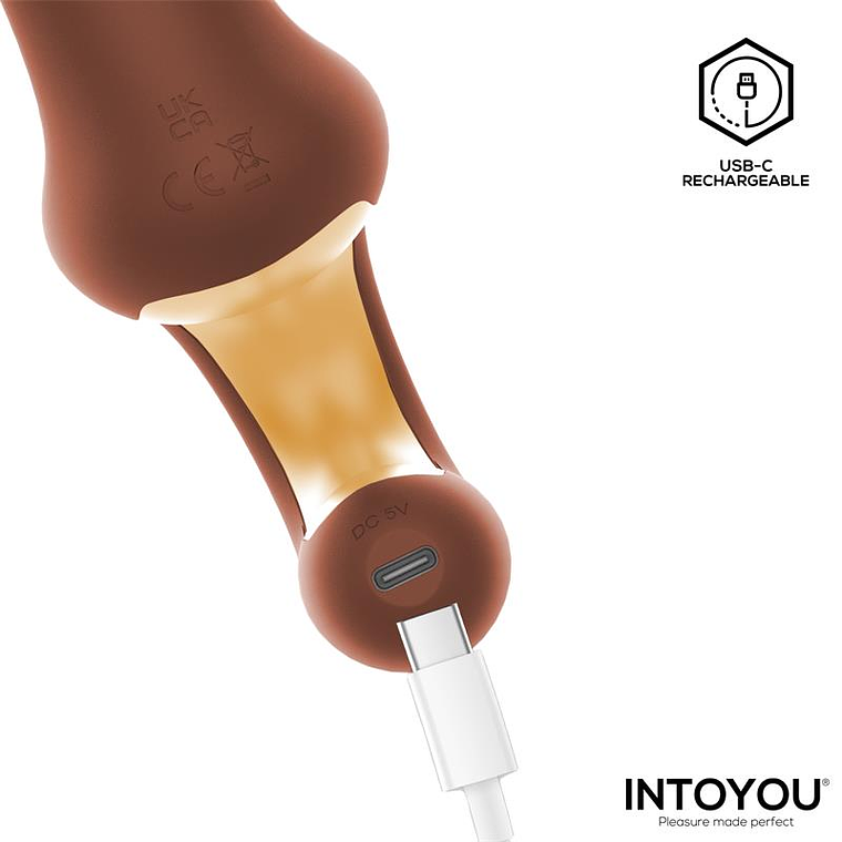 Mocca Intoyou Vibrator with 2 Motors, Pulse and Vibration, USB-C 5