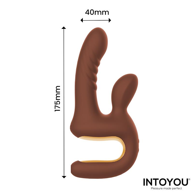 Mocca Intoyou Vibrator with 2 Motors, Pulse and Vibration, USB-C 9