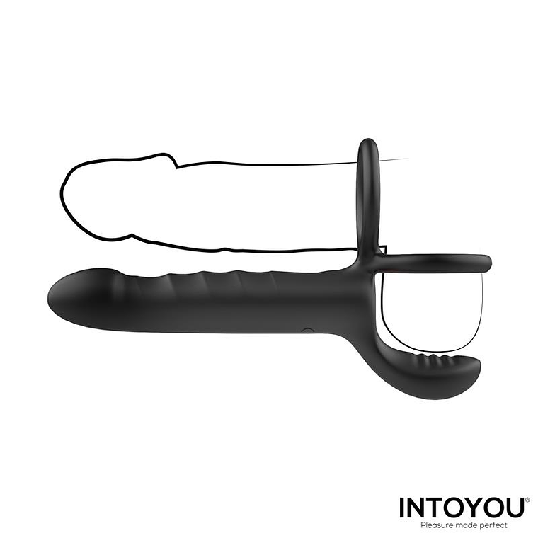 Intoyou Magnor Double Ring Dildo and Testicle Stimulator with 10 Modes 2