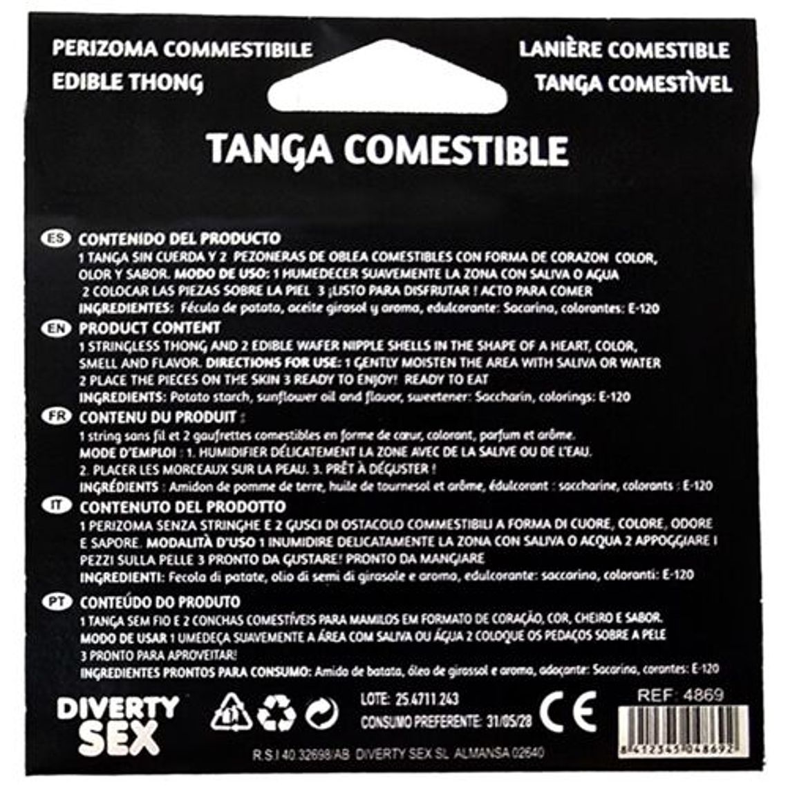 Edible Lingerie for Girls, Hotflowers Thong and Strawberry Pastilles 2