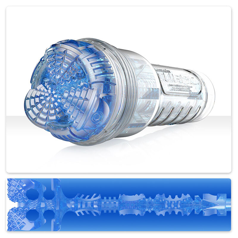 Masturbador Fleshlight Turbo Core azul hielo para sexo oral 1