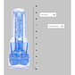 Masturbador Fleshlight Turbo Core azul hielo para sexo oral - Miniatura 5