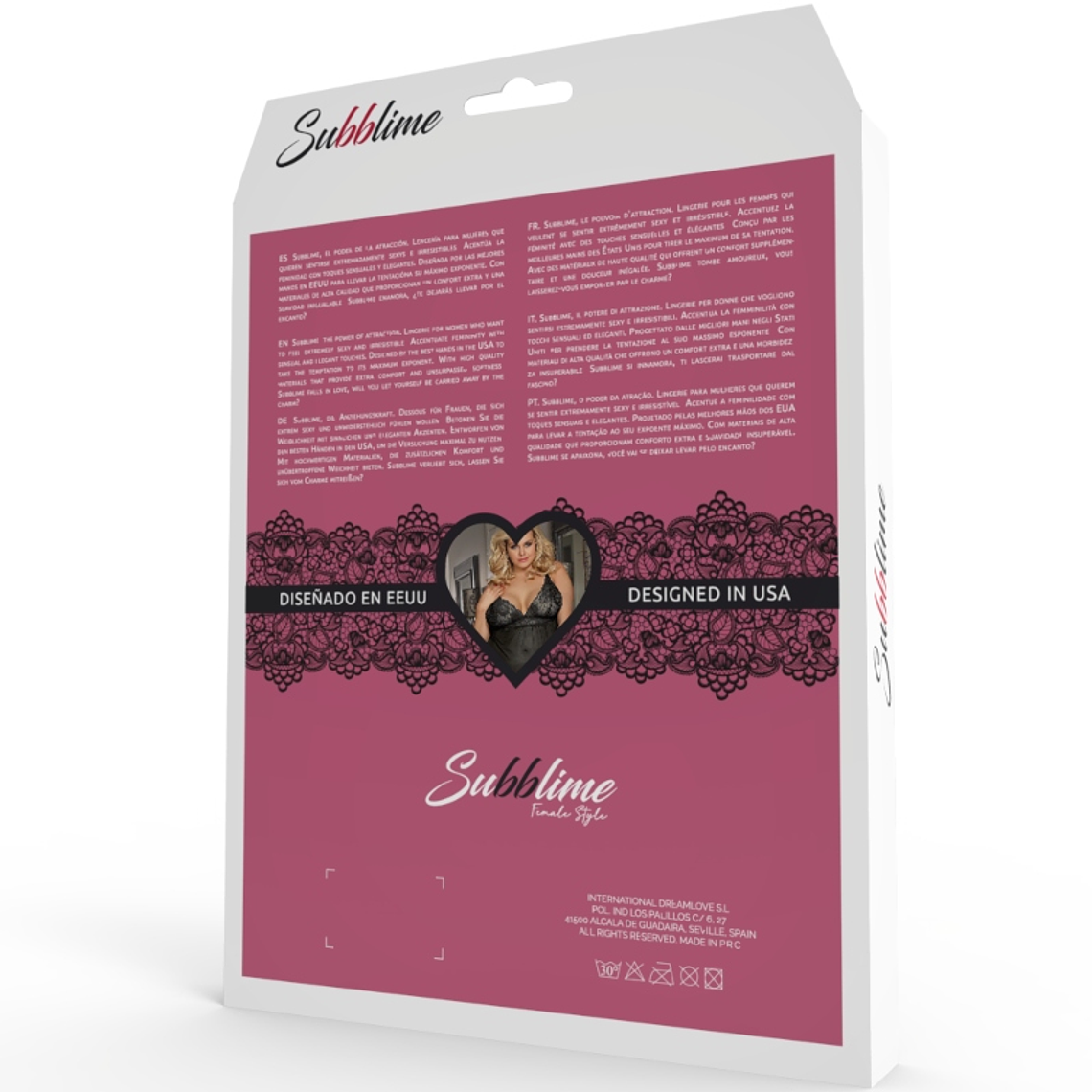 Lingerie Subblime Queen Plus Fetish Manga Curta  5