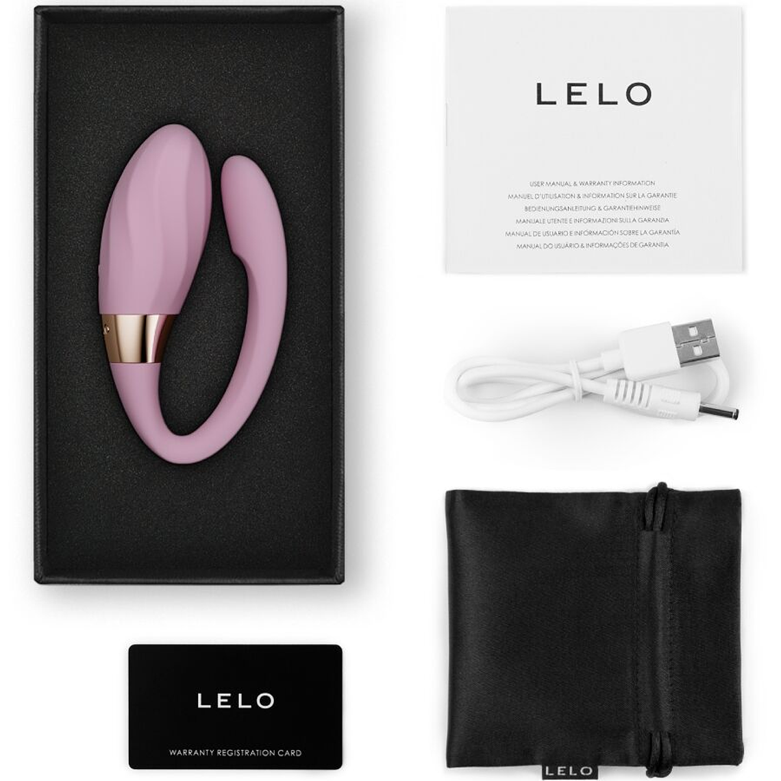 Vibrador Casal Tiani Lelo Twist Rosa Claro 8+2 Modos 2