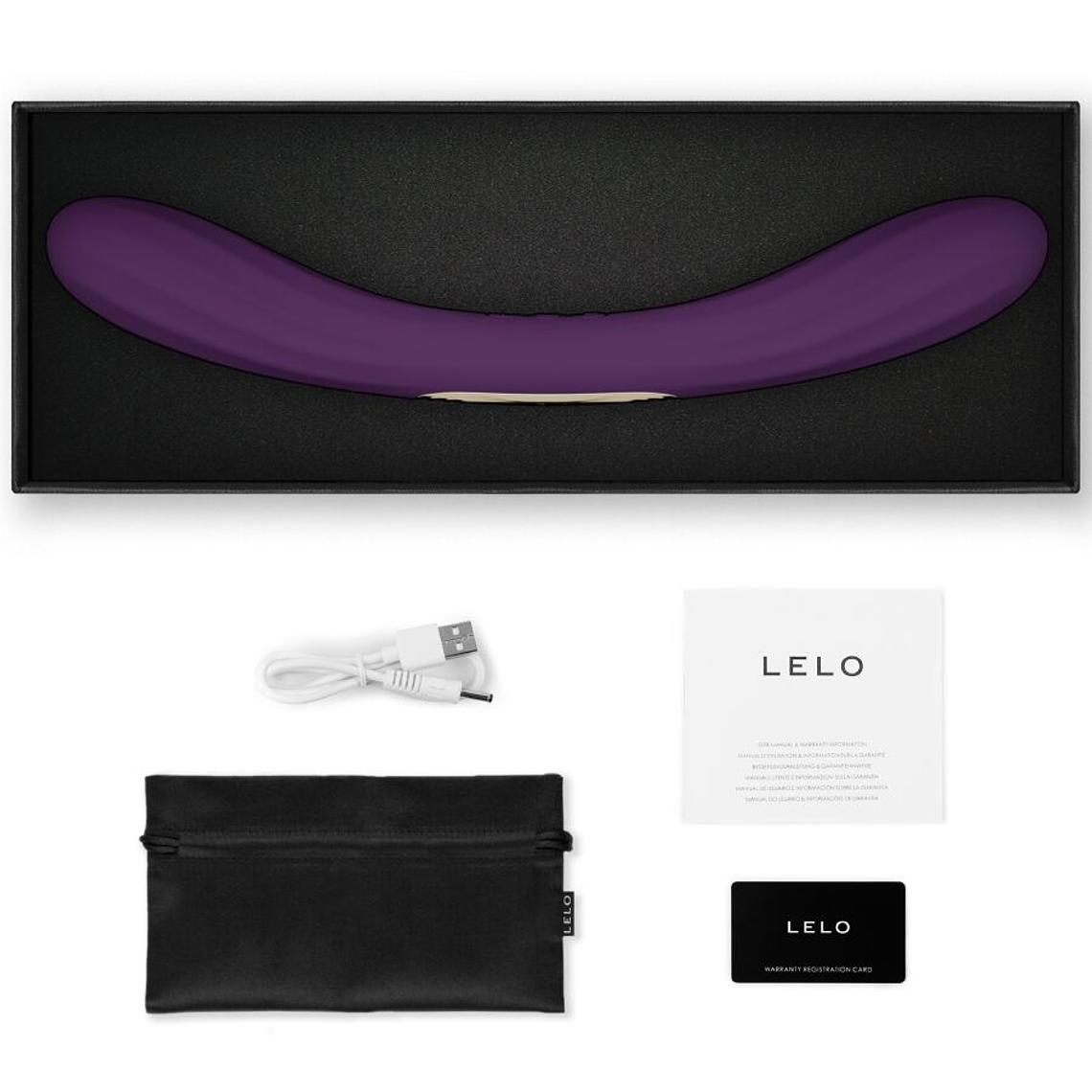 Vibrador Duas Pontas Boomerang Lelo Roxo 8+2 Modos 4