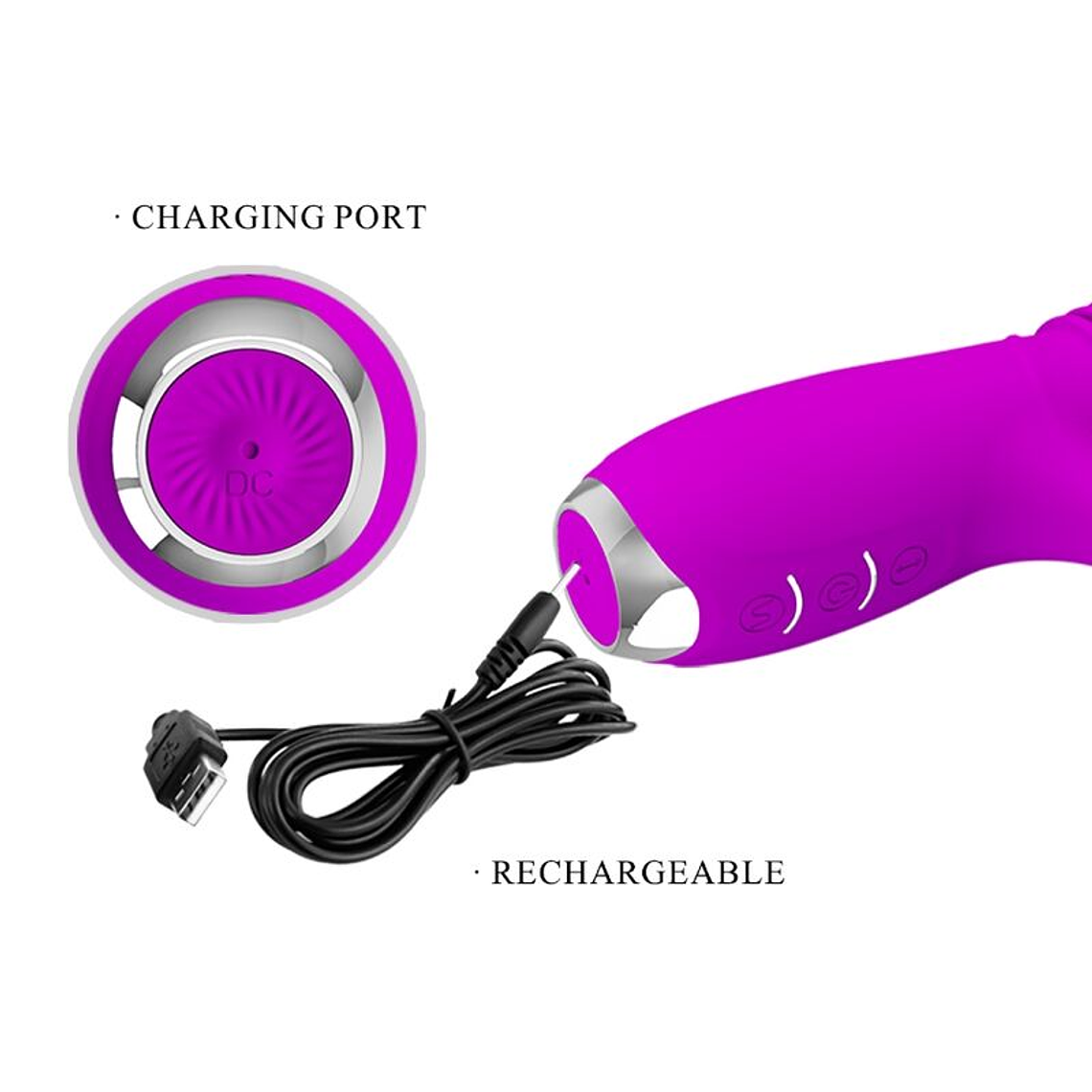 Dorothy Pretty Love Purple Rabbit Vibrator with 12+3 Modes 10