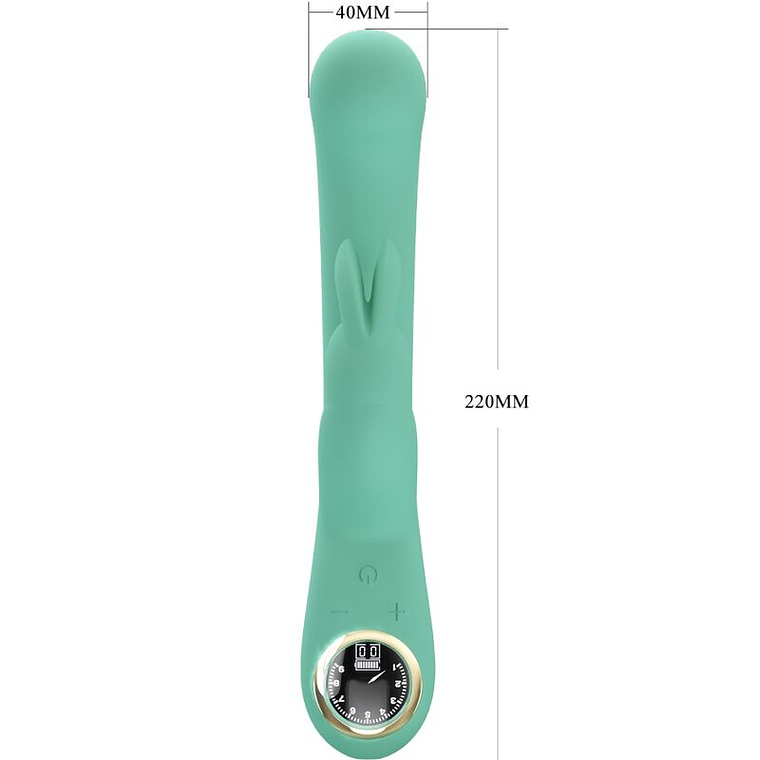 Vibrador Coelho Lamar Pretty Love Ponto G Verde 10+9 Modos 8