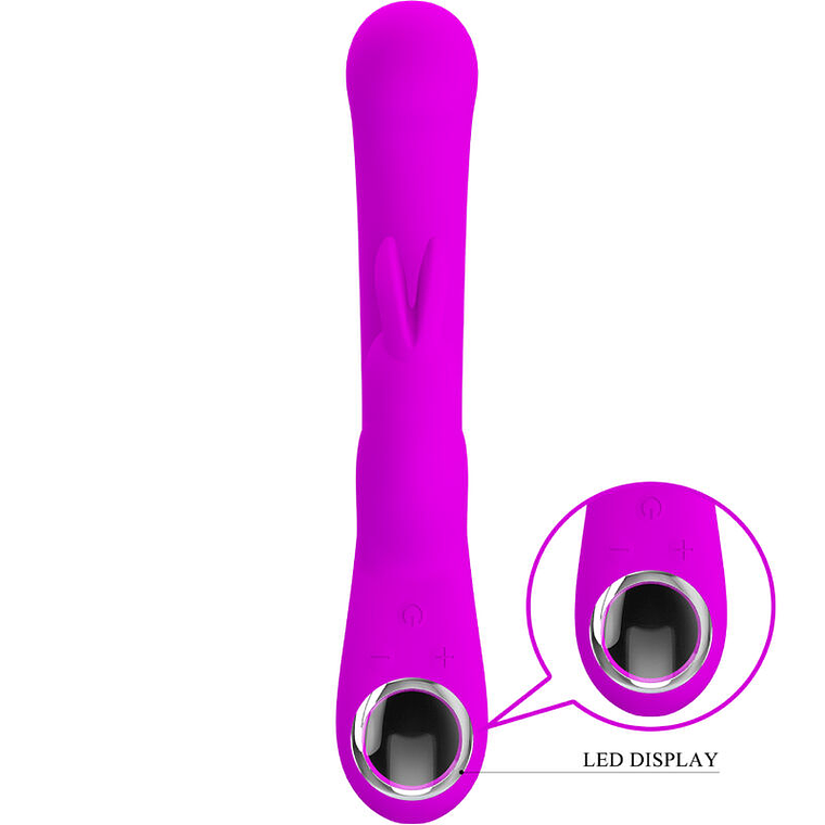 Lamar Pretty Love Rabbit Vibrator, G-Spot, Violet, 10+9 Modes 9