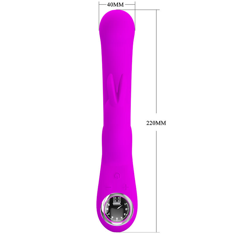 Lamar Pretty Love Rabbit Vibrator, G-Spot, Violet, 10+9 Modes 10