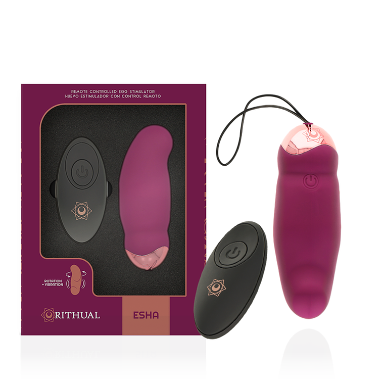 Vibrador giratorio y vibratorio Esha Rithual con control remoto 1