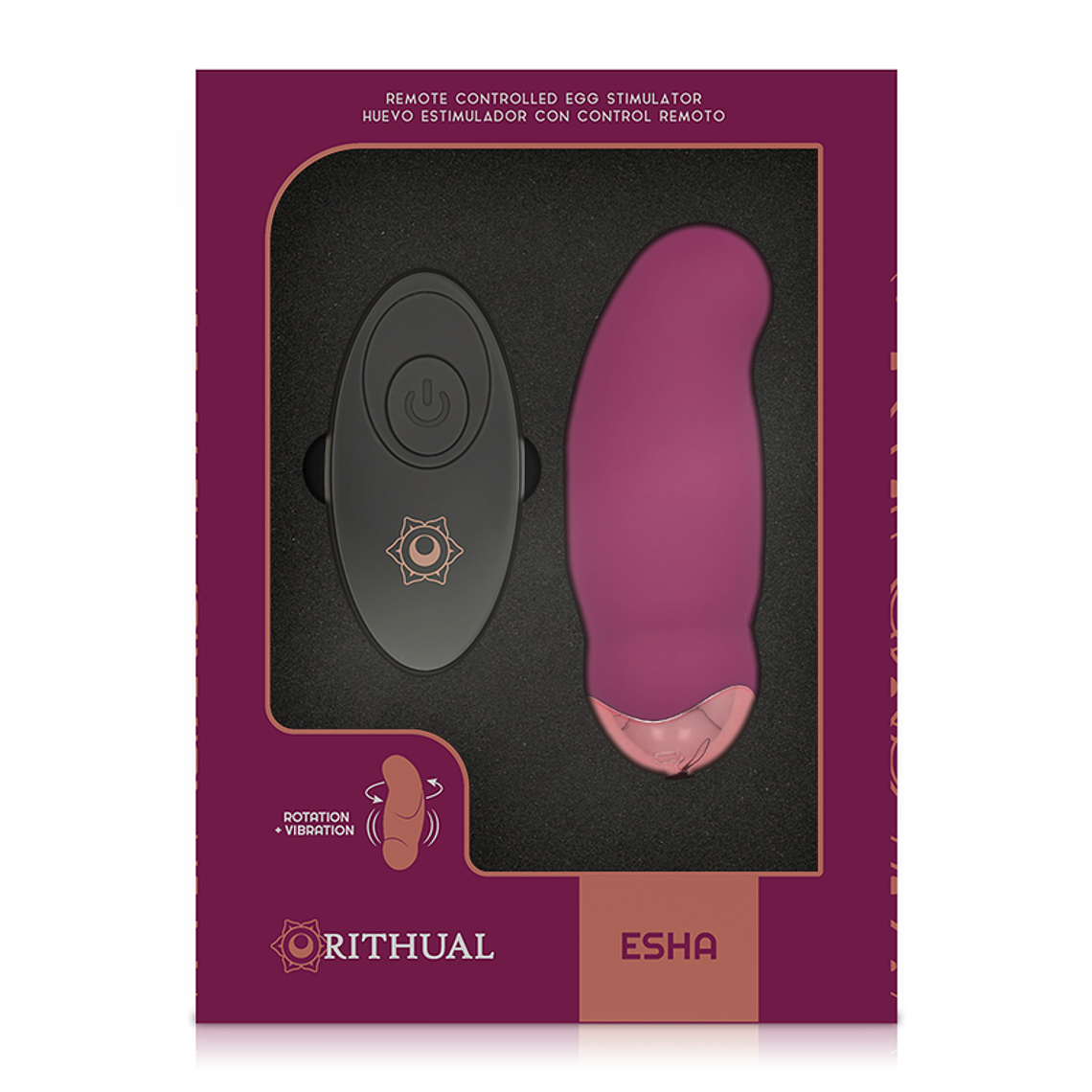 Vibrador giratorio y vibratorio Esha Rithual con control remoto 7